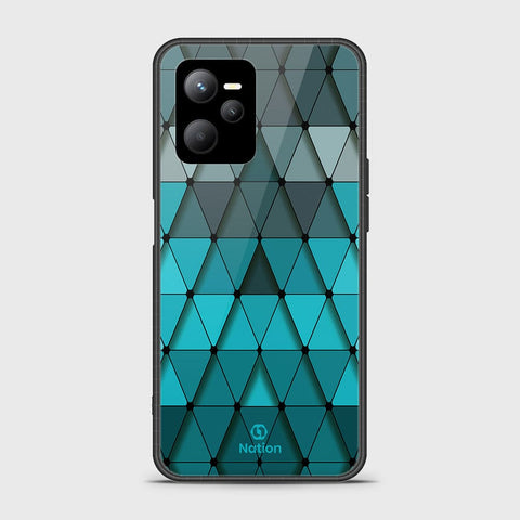 Realme V25 Cover- Onation Pyramid Series - HQ Ultra Shine Premium Infinity Glass Soft Silicon Borders Case