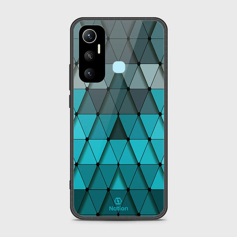 Infinix Hot 11 Cover- Onation Pyramid Series - HQ Ultra Shine Premium Infinity Glass Soft Silicon Borders Case