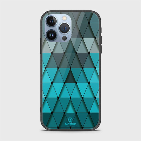 iPhone 14 Pro Cover- Onation Pyramid Series - HQ Ultra Shine Premium Infinity Glass Soft Silicon Borders Case