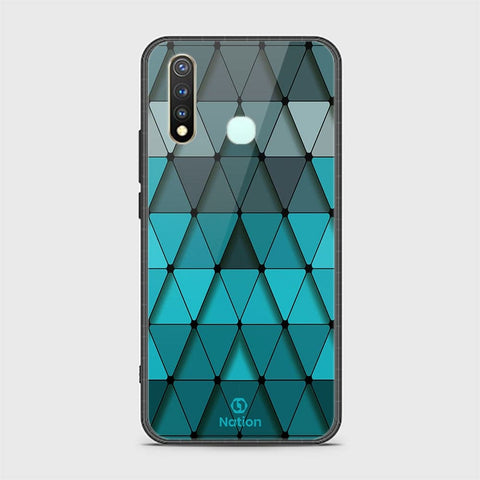 Vivo Y19 Cover - ONation Pyramid Series - HQ Ultra Shine Premium Infinity Glass Soft Silicon Borders Case