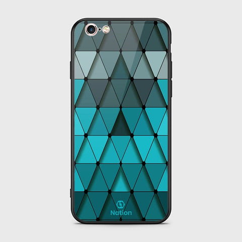 iPhone 6s Plus / 6 Plus Cover - ONation Pyramid Series - HQ Ultra Shine Premium Infinity Glass Soft Silicon Borders Case