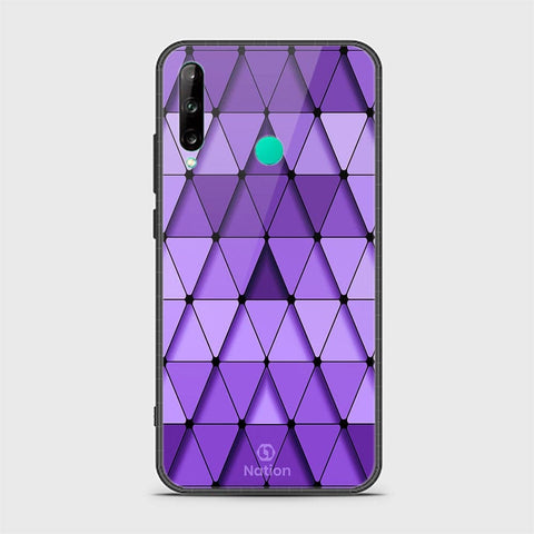 Huawei P40 lite E Cover - ONation Pyramid Series - HQ Ultra Shine Premium Infinity Glass Soft Silicon Borders Case