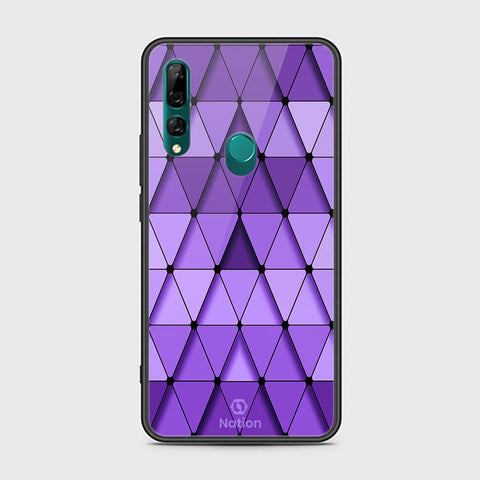 Huawei Y9 Prime 2019 Cover - ONation Pyramid Series - HQ Ultra Shine Premium Infinity Glass Soft Silicon Borders Case