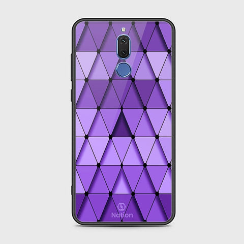 Huawei Mate 10 Lite Cover - ONation Pyramid Series - HQ Ultra Shine Premium Infinity Glass Soft Silicon Borders Case