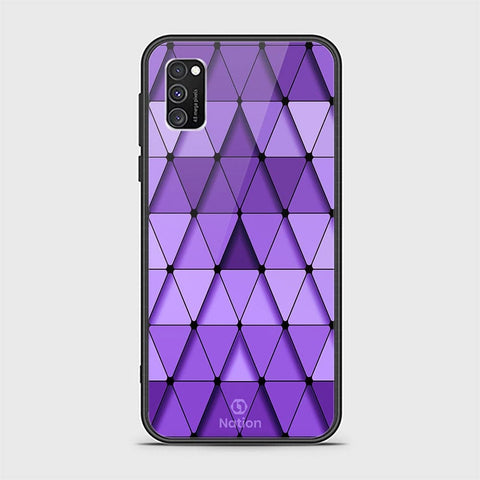 Samsung Galaxy A03s Cover - ONation Pyramid Series - HQ Ultra Shine Premium Infinity Glass Soft Silicon Borders Case