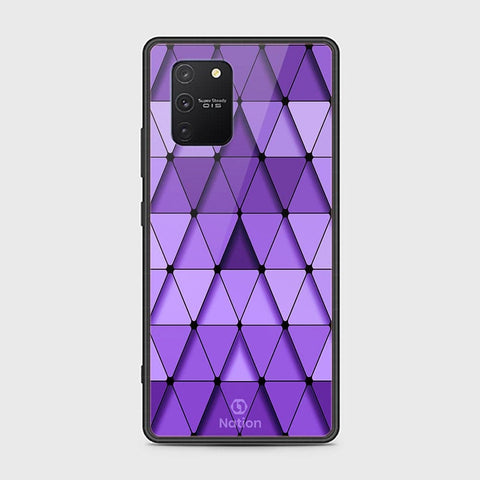 Samsung Galaxy M80s Cover - ONation Pyramid Series - HQ Ultra Shine Premium Infinity Glass Soft Silicon Borders Case