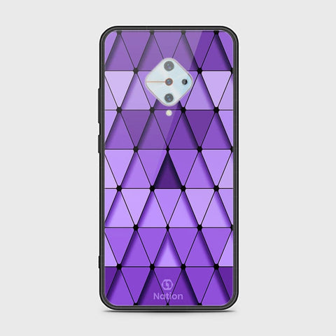 Vivo S1 Pro Cover - ONation Pyramid Series - HQ Ultra Shine Premium Infinity Glass Soft Silicon Borders Case