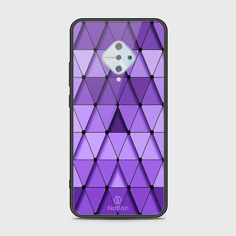 Vivo Y51 Cover - ONation Pyramid Series - HQ Ultra Shine Premium Infinity Glass Soft Silicon Borders Case