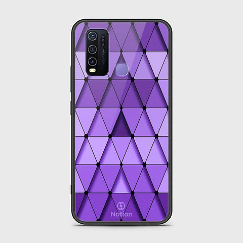 Vivo Y30 Cover - ONation Pyramid Series - HQ Ultra Shine Premium Infinity Glass Soft Silicon Borders Case