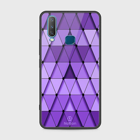 Vivo Y17 Cover - ONation Pyramid Series - HQ Ultra Shine Premium Infinity Glass Soft Silicon Borders Case