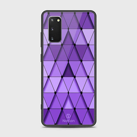 Samsung Galaxy S20 Plus Cover - ONation Pyramid Series - HQ Ultra Shine Premium Infinity Glass Soft Silicon Borders Case