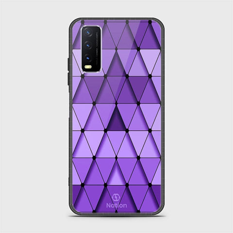 Vivo Y12a Cover - ONation Pyramid Series - HQ Ultra Shine Premium Infinity Glass Soft Silicon Borders Case