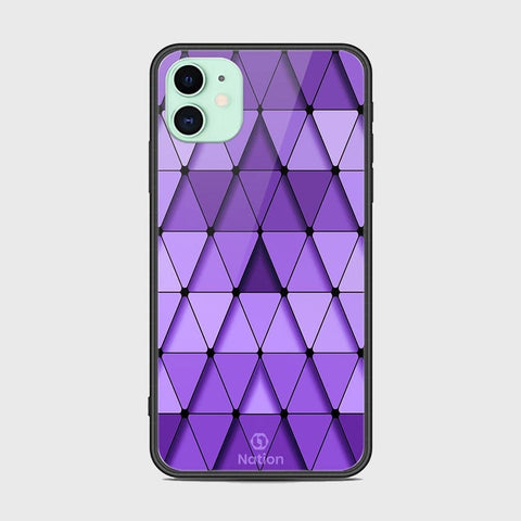 iPhone 11 Cover - Onation Pyramid Series - HQ Ultra Shine Premium Infinity Glass Soft Silicon Borders Case