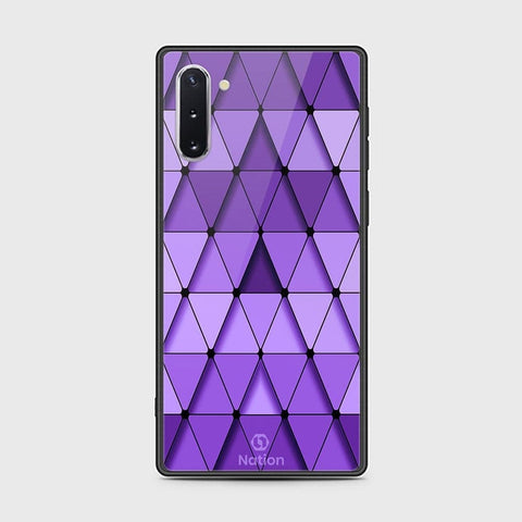 Samsung Galaxy Note 10 Cover - Onation Pyramid Series - HQ Ultra Shine Premium Infinity Glass Soft Silicon Borders Case