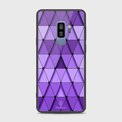 Samsung Galaxy S9 Plus Cover - Onation Pyramid Series - HQ Ultra Shine Premium Infinity Glass Soft Silicon Borders Case