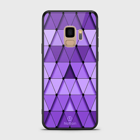 Samsung Galaxy S9 Cover - Onation Pyramid Series - HQ Ultra Shine Premium Infinity Glass Soft Silicon Borders Case