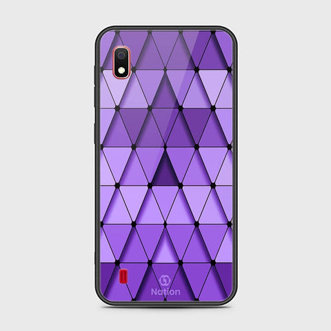 Samsung Galaxy A10 Cover - Onation Pyramid Series - HQ Ultra Shine Premium Infinity Glass Soft Silicon Borders Case