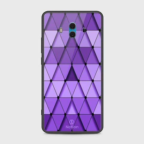 Huawei Mate 10 Cover - Onation Pyramid Series - HQ Ultra Shine Premium Infinity Glass Soft Silicon Borders Case