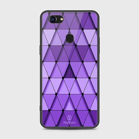 Oppo F5 Cover - Onation Pyramid Series - HQ Ultra Shine Premium Infinity Glass Soft Silicon Borders Case