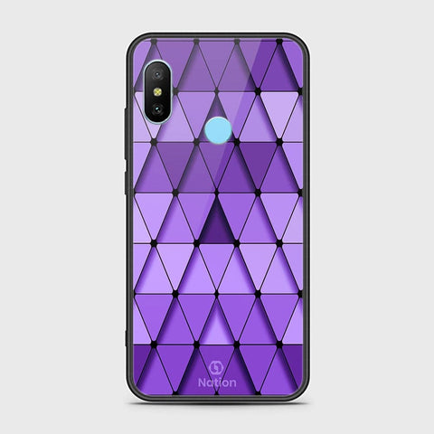 Xiaomi Redmi 6 Pro Cover - Onation Pyramid Series - HQ Ultra Shine Premium Infinity Glass Soft Silicon Borders Case