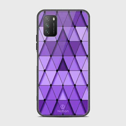 Xiaomi Poco M3 Cover - Onation Pyramid Series - HQ Ultra Shine Premium Infinity Glass Soft Silicon Borders Case