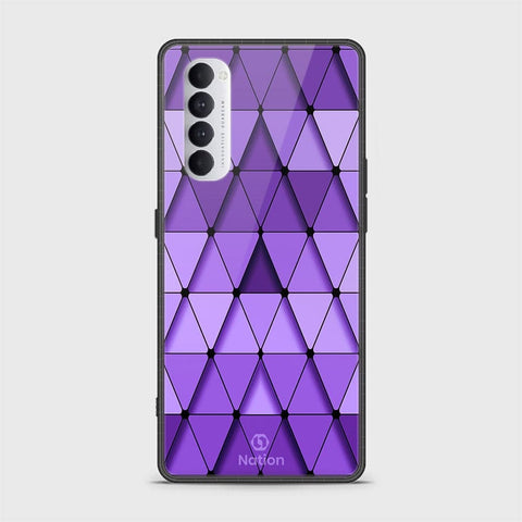 Oppo Reno 4 Pro Cover - Onation Pyramid Series - HQ Ultra Shine Premium Infinity Glass Soft Silicon Borders Case