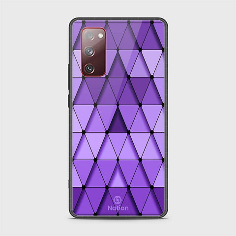 Samsung Galaxy S20 FE Cover - ONation Pyramid Series - HQ Ultra Shine Premium Infinity Glass Soft Silicon Borders Case