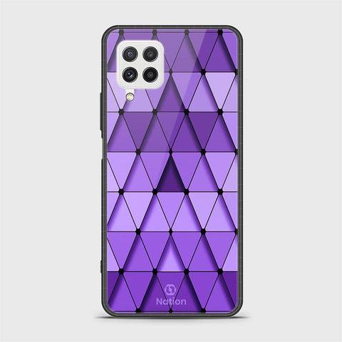 Samsung Galaxy A22 Cover - Onation Pyramid Series - HQ Ultra Shine Premium Infinity Glass Soft Silicon Borders Case