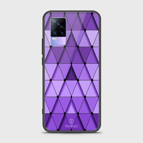 Vivo Y73 Cover - Onation Pyramid Series - HQ Ultra Shine Premium Infinity Glass Soft Silicon Borders Case