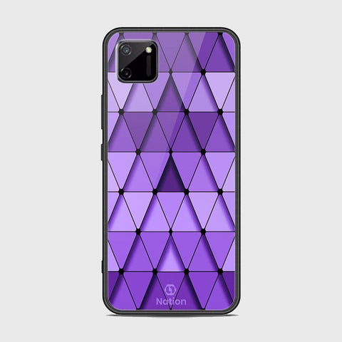 Realme C11 Cover - Onation Pyramid Series - HQ Ultra Shine Premium Infinity Glass Soft Silicon Borders Case