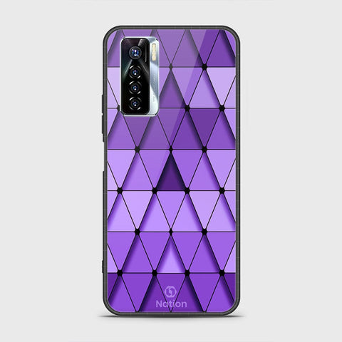 Tecno Camon 17 Pro Cover - Onation Pyramid Series - HQ Ultra Shine Premium Infinity Glass Soft Silicon Borders Case