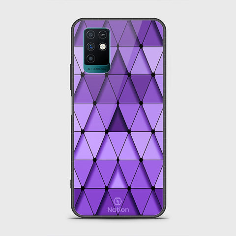 Infinix Note 10 Cover- Onation Pyramid Series - HQ Ultra Shine Premium Infinity Glass Soft Silicon Borders Case