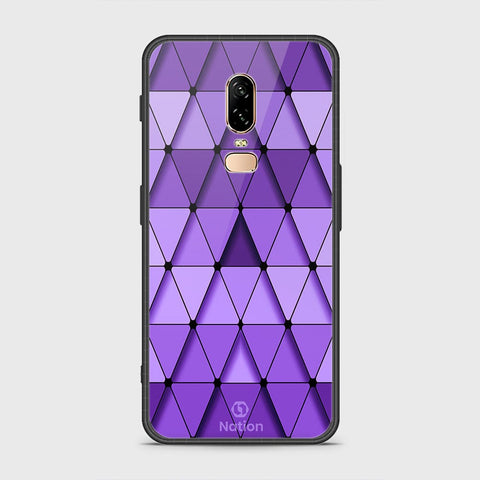 OnePlus 6 Cover- Onation Pyramid Series - HQ Ultra Shine Premium Infinity Glass Soft Silicon Borders Case