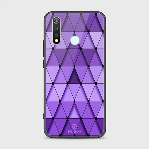 Vivo Y19 Cover - ONation Pyramid Series - HQ Ultra Shine Premium Infinity Glass Soft Silicon Borders Case