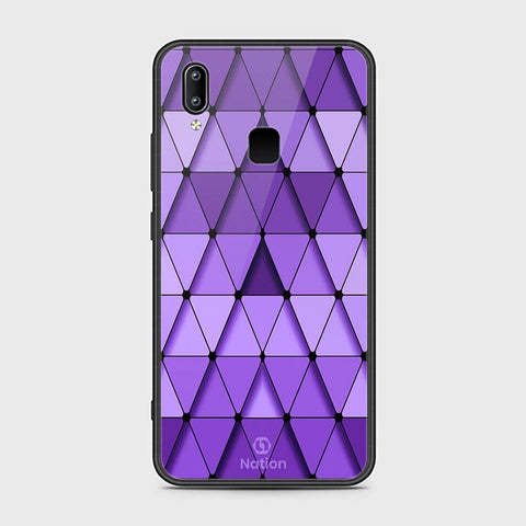 Vivo Y85 Cover - ONation Pyramid Series - HQ Ultra Shine Premium Infinity Glass Soft Silicon Borders Case