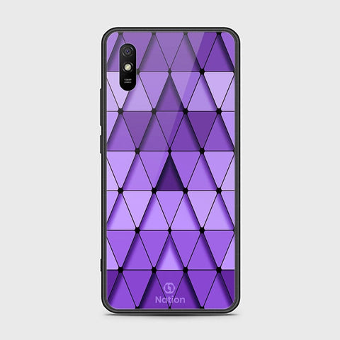 Xiaomi Redmi 9A Cover - ONation Pyramid Series - HQ Ultra Shine Premium Infinity Glass Soft Silicon Borders Case