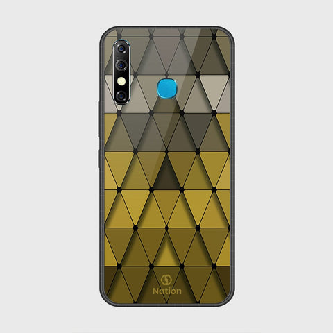 Infinix Hot 8Cover- Onation Pyramid Series - HQ Ultra Shine Premium Infinity Glass Soft Silicon Borders Case