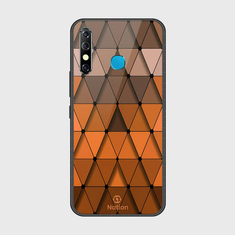 Infinix Hot 8Cover- Onation Pyramid Series - HQ Ultra Shine Premium Infinity Glass Soft Silicon Borders Case