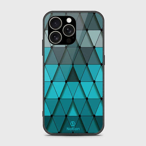 iPhone 15 Pro Cover- Onation Pyramid Series - HQ Ultra Shine Premium Infinity Glass Soft Silicon Borders Case