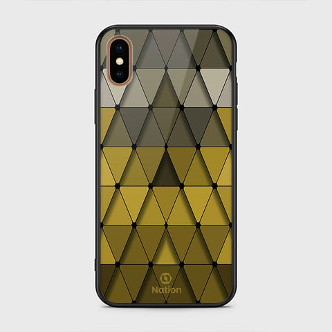 iPhone X Cover- Onation Pyramid Series - HQ Ultra Shine Premium Infinity Glass Soft Silicon Borders Case