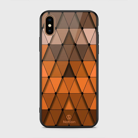 iPhone X Cover- Onation Pyramid Series - HQ Ultra Shine Premium Infinity Glass Soft Silicon Borders Case