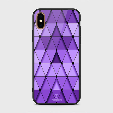 iPhone X Cover- Onation Pyramid Series - HQ Ultra Shine Premium Infinity Glass Soft Silicon Borders Case