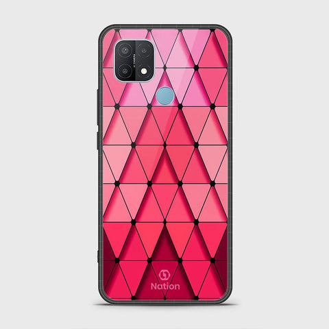 Oppo A15s Cover- Onation Pyramid Series - HQ Ultra Shine Premium Infinity Glass Soft Silicon Borders Case