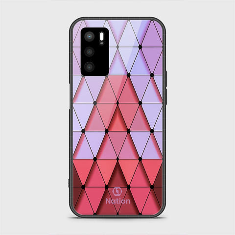 Oppo A16s Cover - Onation Pyramid Series - HQ Ultra Shine Premium Infinity Glass Soft Silicon Borders Case