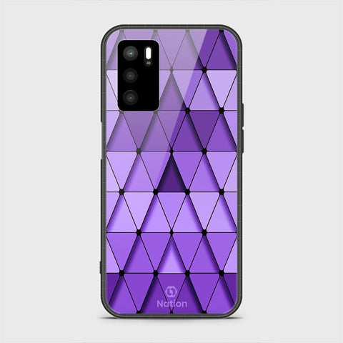 Oppo A16s Cover - Onation Pyramid Series - HQ Ultra Shine Premium Infinity Glass Soft Silicon Borders Case