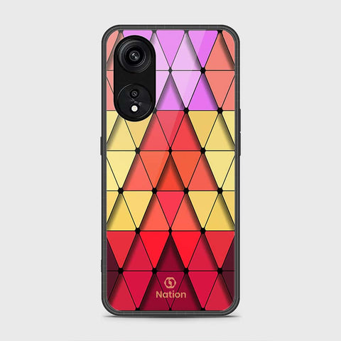 Oppo Reno 8T 5G  Cover- Onation Pyramid Series - HQ Ultra Shine Premium Infinity Glass Soft Silicon Borders Case