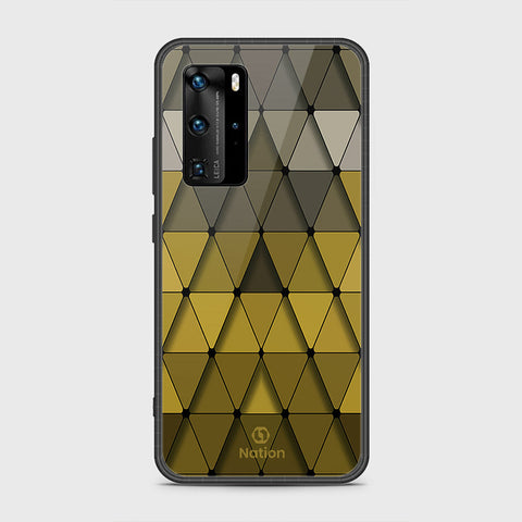 Huawei P40 Pro Cover- Onation Pyramid Series - HQ Ultra Shine Premium Infinity Glass Soft Silicon Borders Case