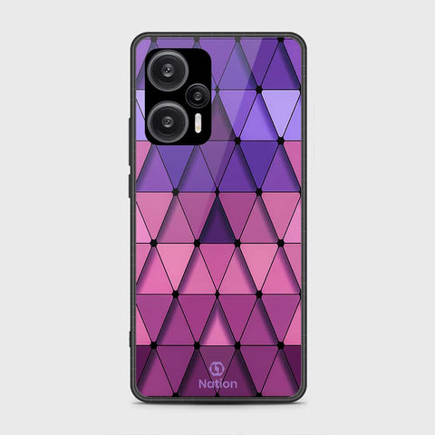 Xiaomi Redmi Note 12 Turbo  Cover- Onation Pyramid Series - HQ Ultra Shine Premium Infinity Glass Soft Silicon Borders Case