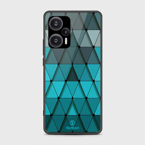 Xiaomi Poco F5  Cover- Onation Pyramid Series - HQ Ultra Shine Premium Infinity Glass Soft Silicon Borders Case