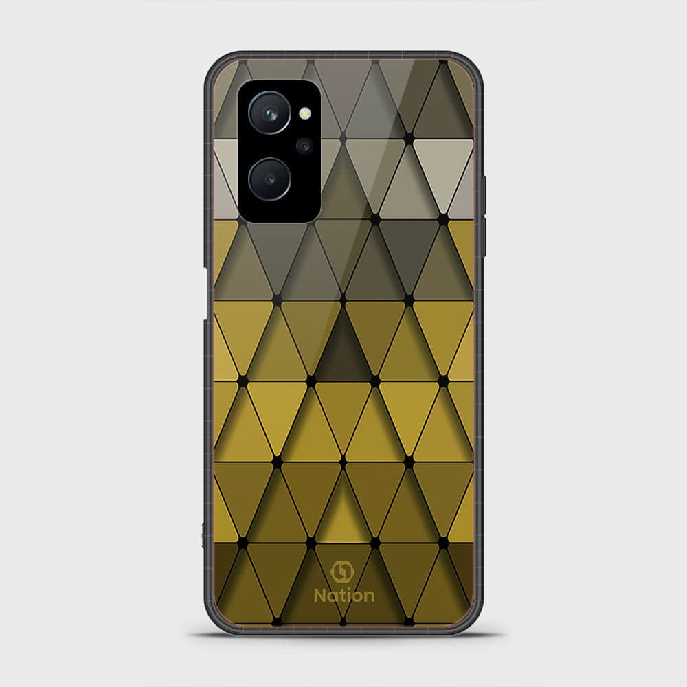 Realme 9i Cover - Onation Pyramid Series - HQ Ultra Shine Premium Infinity Glass Soft Silicon Borders Case